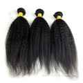 Factory Directly Remy Indian Human Hair Double Drawn Cuticle Aligned Kinky Straight Wholesale Bundles With Private Label